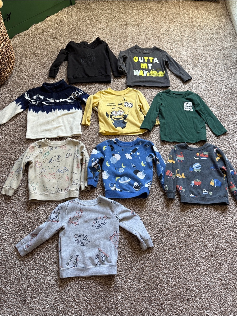 Garanimals Yellow Minions Long Sleeve Tee